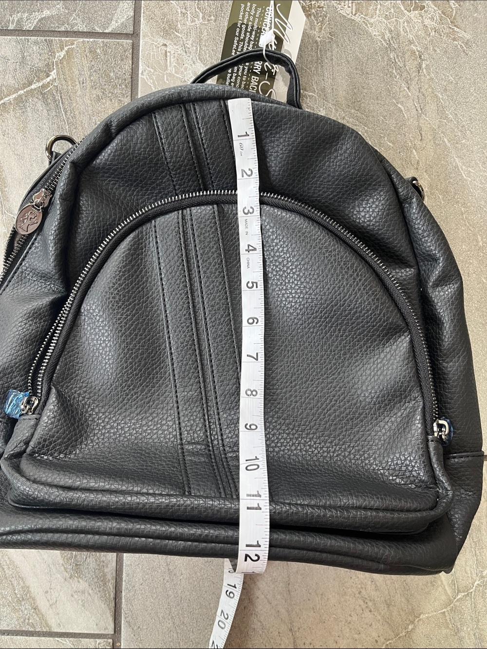 🖤 NWT Damsel In Defense Multi Shay Backpack Black Concealed Carry - Picture 13 of 16
